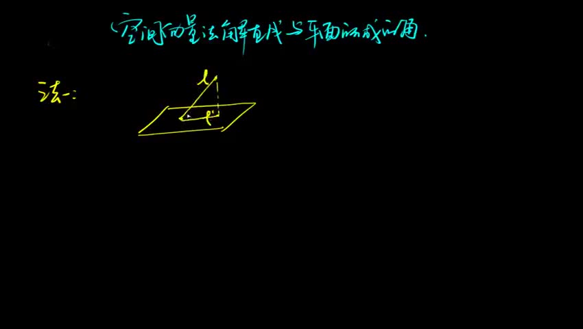 空间向量法解直线与平面所成角问题