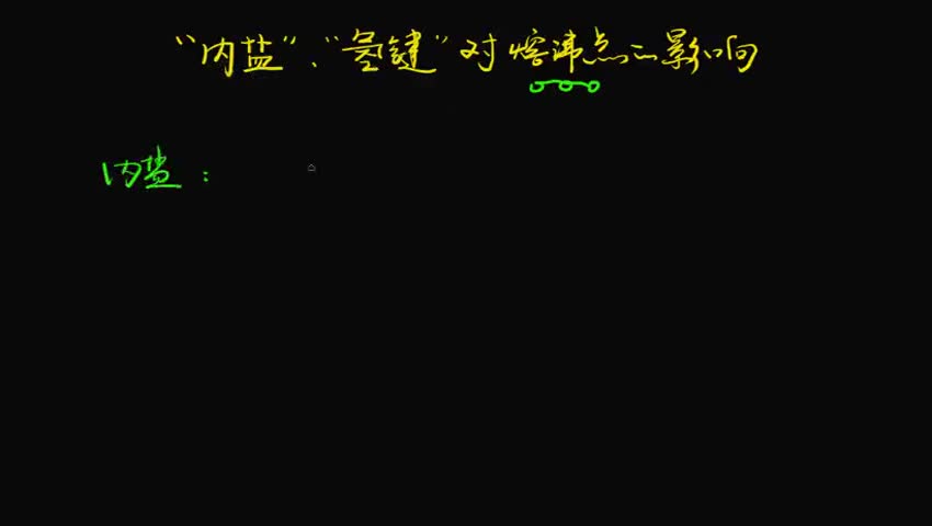 2.3.3.2-2 “内盐”与“氢键”对物质熔沸点影响比较