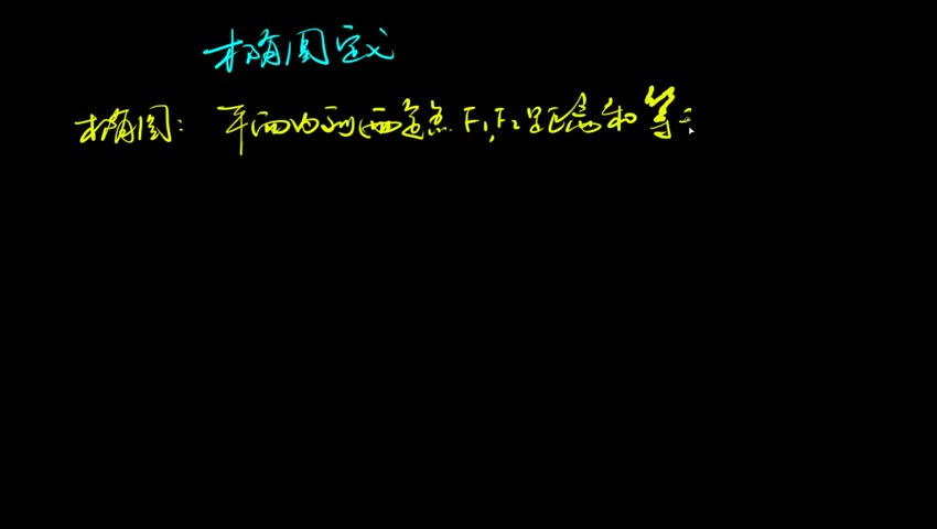 3.1 椭圆定义