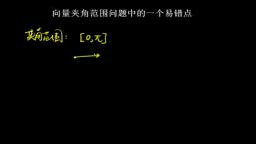 4.3.4 向量夹角范围中的易错点