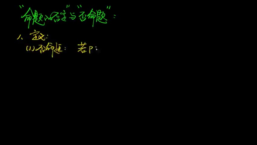 1.1.7 命题的否定与否命题的区别
