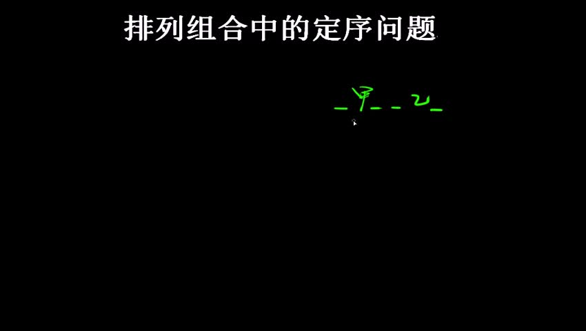 11.5.3 排列组合中的定序问题