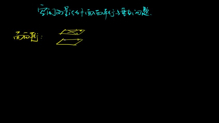 4.1.3 空间向量法解面面平行与垂直问题