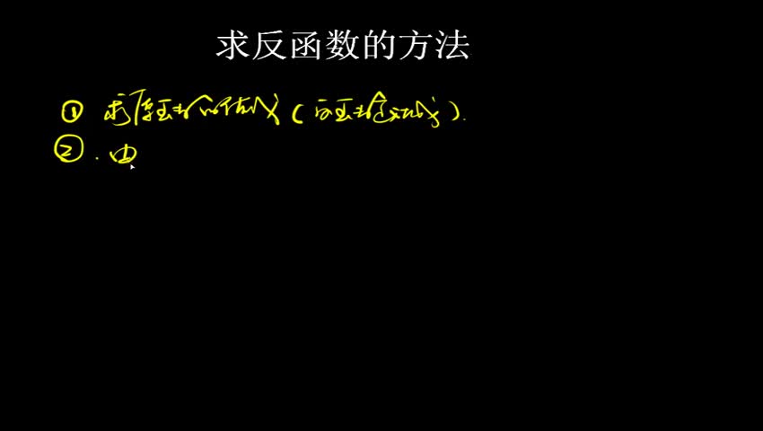 2.2.2.7 求反函数的方法