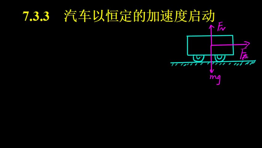 3.3 汽车以恒定加速度启动