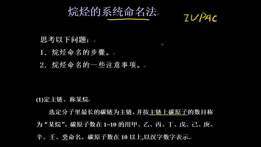 1.3.1烷烃的系统命名法