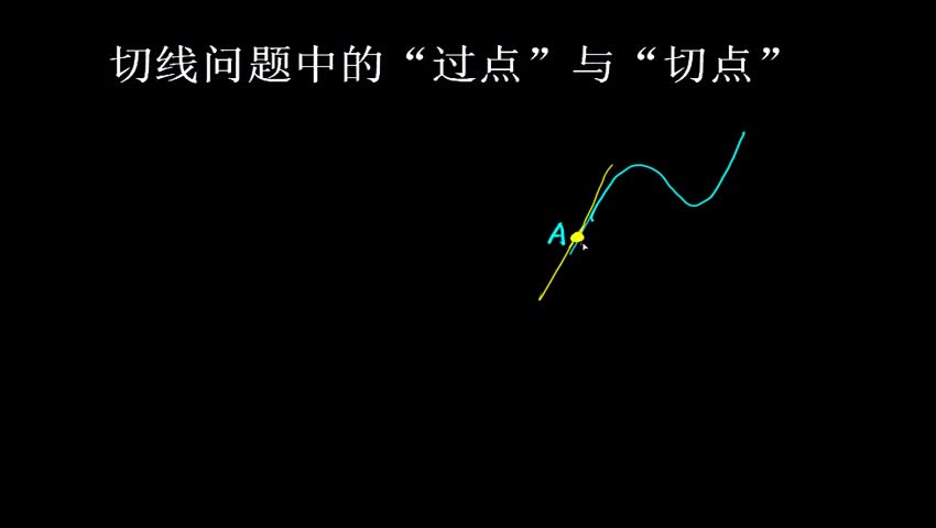 1.4.3 切线问题中的“过点”与“切点”