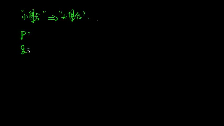 “小集合”推出“大集合”问题