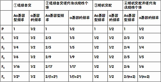 杂合子自交详细图解图片